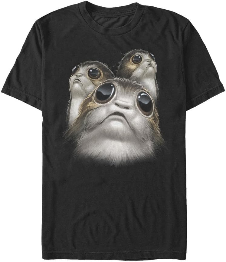 STAR WARS Men's Last Jedi PORG Graphic Tees T-Shirt | Premium Quality