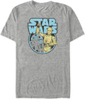 Star Wars Big & Tall Droid Roundup Men's Tops Short Sleeve Tee Shirt, Athletic Heather, XX-Large T-Shirt | Aesthetic ...