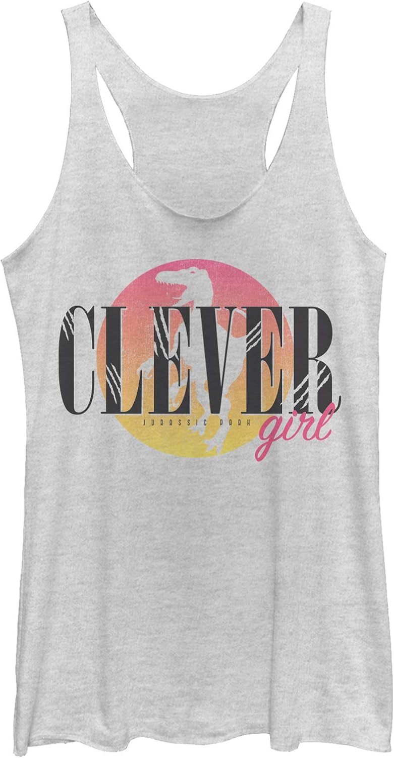 Fifth Sun Jurassic Park Clever Circle Women's Racerback Tank Top Tank Top | Premium Quality