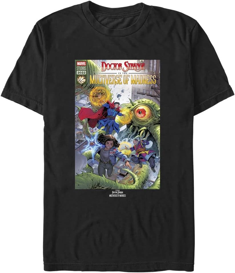 Marvel Big & Tall Doctor Strange in The Multiverse of Madness Modern Comic Cover Men's Tops Short Sleeve Tee Shirt T-...