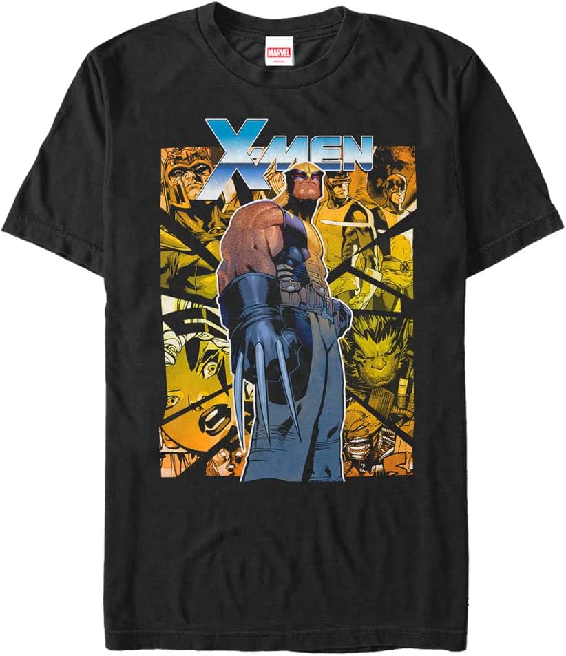 Marvel Big & Tall Classic Shattered Glass Men's Tops Short Sleeve Tee Shirt T-Shirt | Premium Quality