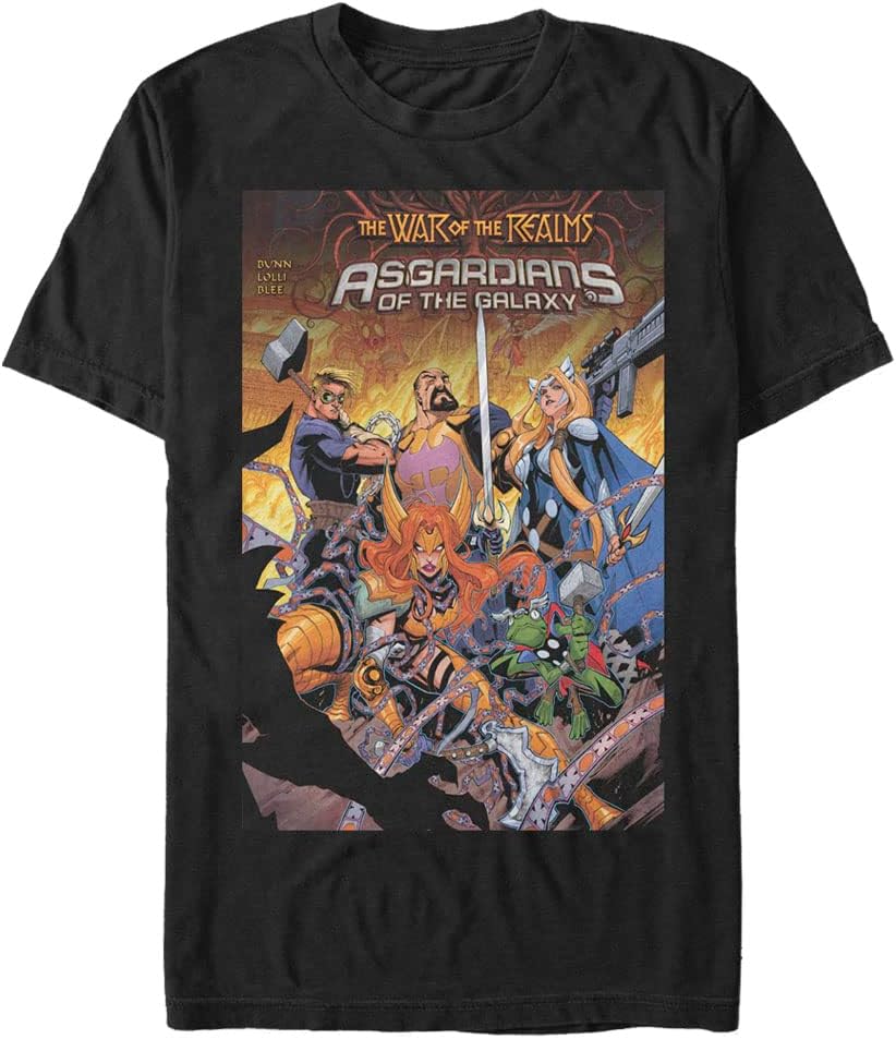 Marvel Big & Tall Classic Asgardians of The Galaxy Men's Tops Short Sleeve Tee Shirt T-Shirt | Premium Quality