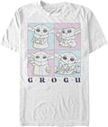 STAR WARS Big & Tall Mandalorian Grogu Cute Boxup Men's Tops Short Sleeve Tee Shirt T-Shirt | Aesthetic Streetwear