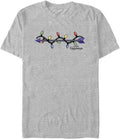 Marvel Big & Tall Hawkeye Arrow Christmas Lights Logo Men's Tops Short Sleeve Tee Shirt T-Shirt | Aesthetic Streetwear