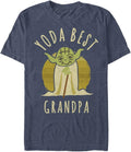 STAR WARS Big & Tall Best Grandpa Yoda Says Men's Tops Short Sleeve Tee Shirt T-Shirt | Premium Quality