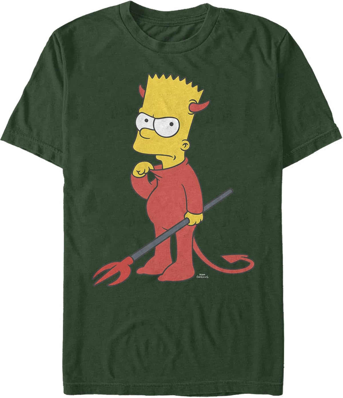 Fifth Sun Simpsons Devil Bart Young Men's Short Sleeve Tee Shirt T-Shirt | US Viral Style