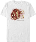 Harry Potter Men's Gryffindor Mystic Wash T-Shirt, White, Large T-Shirt | Premium Quality