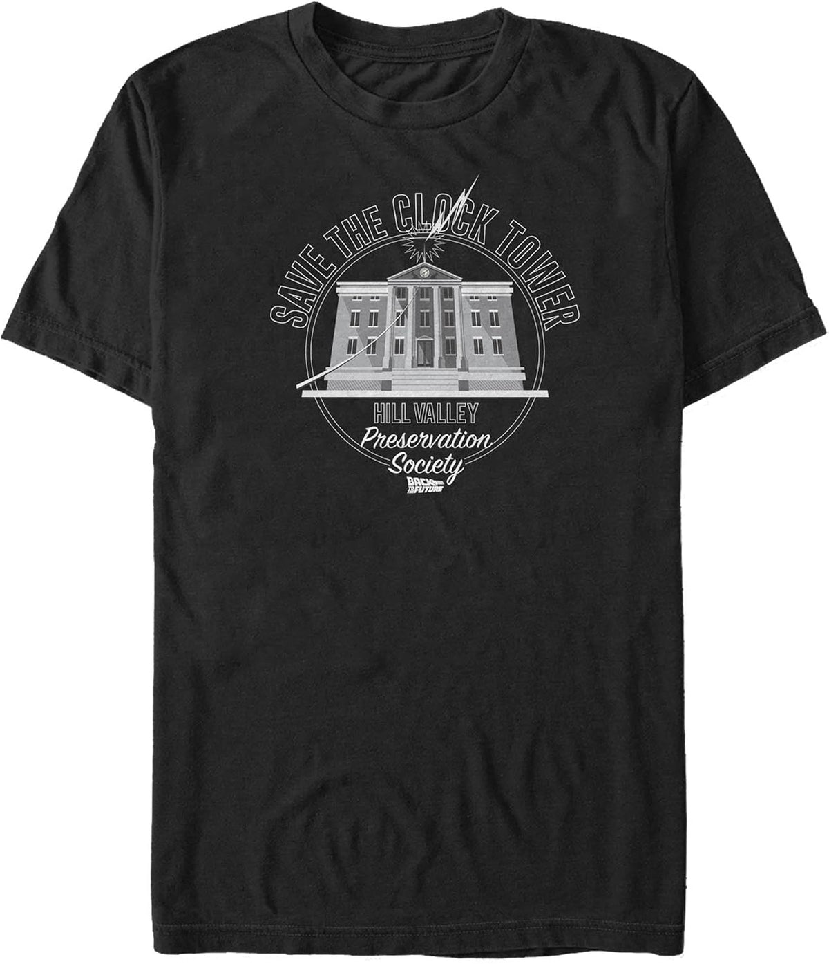 Back To The Future Big & Tall Clock Tower Men's Tops Short Sleeve Tee Shirt, Black, 4X-Large Tall T-Shirt | Aesthetic...