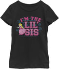 Fifth Sun Kids, Big Nintendo Little Sis Girls Short Sleeve Tee Shirt T-Shirt | Premium Quality