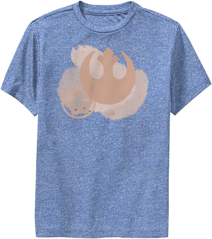 STAR WARS Kids Minimal Brush Logos Boys Short Sleeve Tee Shirt T-Shirt | US Viral Style