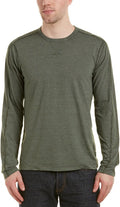 Mills Supply Men's Triblend Long Sleeve Crew Neck T-Shirt, Avacado, Small T-Shirt | Aesthetic Streetwear