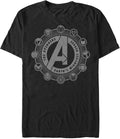 Marvel Big & Tall Classic Avenger Emblems Men's Tops Short Sleeve Tee Shirt T-Shirt | Aesthetic Streetwear