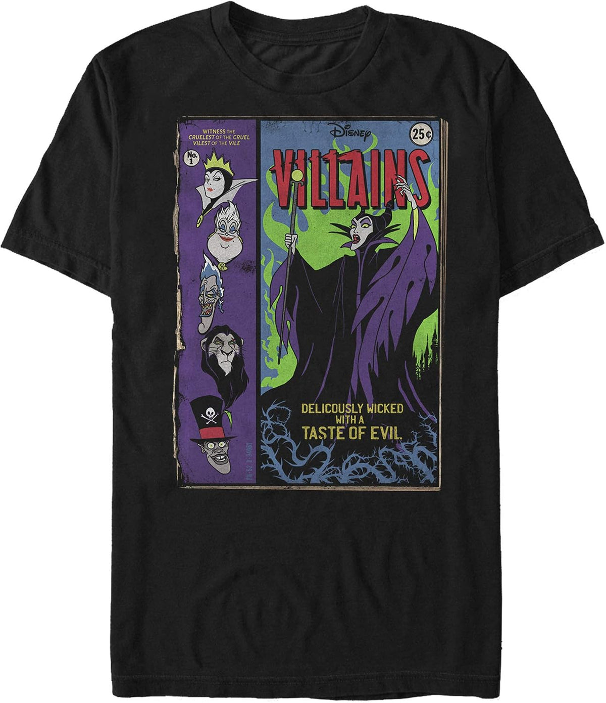 Fifth Sun Disney Villain Like Bad Young Men's Short Sleeve Tee Shirt T-Shirt | Aesthetic Streetwear