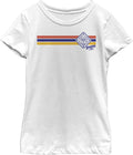 Fifth Sun Kids Spongebob Squarepants Spongey Stripes Girls Short Sleeve Tee Shirt T-Shirt | US Viral Style