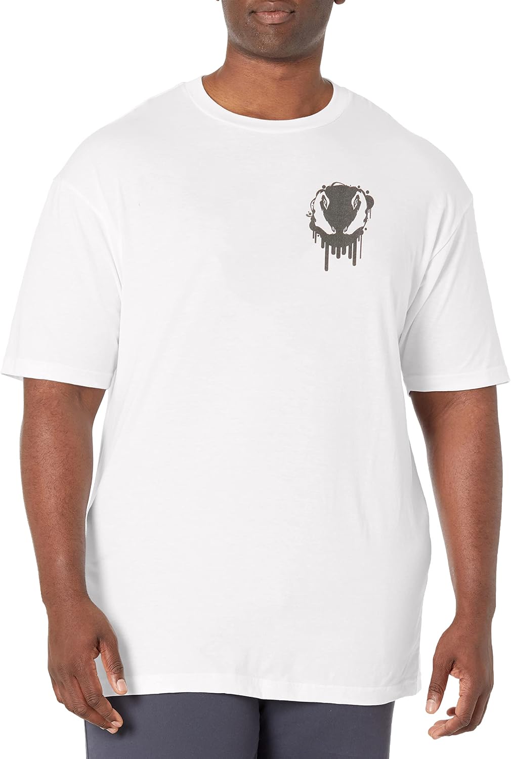 Marvel Big & Tall Classic Venom Badge Men's Tops Short Sleeve Tee Shirt T-Shirt | Best Seller