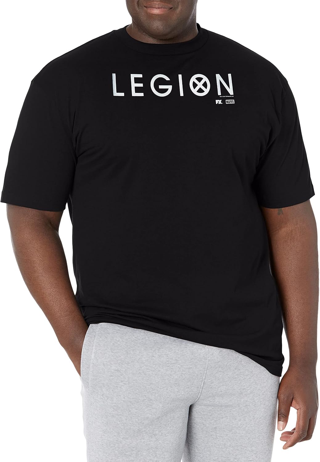 Marvel Big & Tall Classic Legion Solid Men's Tops Short Sleeve Tee Shirt T-Shirt | Aesthetic Streetwear