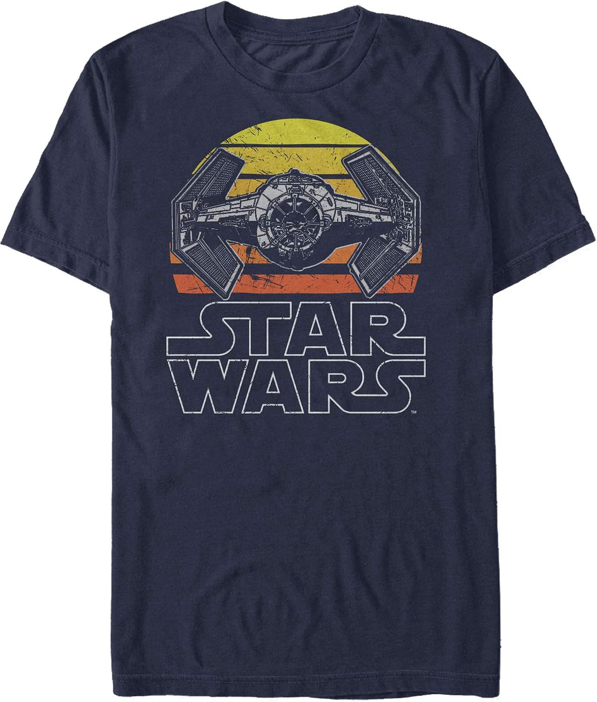 STAR WARS Men's Tie Fighter Retro Sunset Apparel | US Viral Style