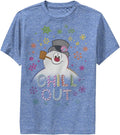 Frosty the Snowman Kids Frost Rainbow Chill Boys Short Sleeve Tee Shirt T-Shirt | Best Seller
