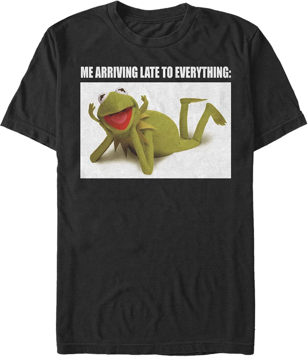 Disney Muppets Late Kermit Men's Tops Short Sleeve Tee Shirt T-Shirt | Premium Quality