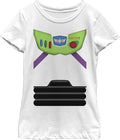 Fifth Sun Girls Disney Pixar Toy Story Buzz Suit Girl's Solid Crew Tee T-Shirt | Aesthetic Streetwear