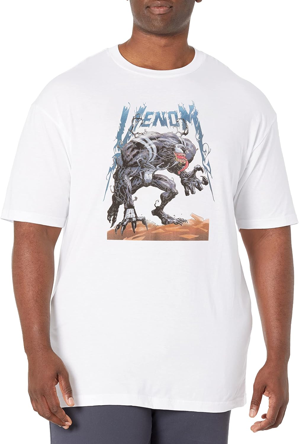 Marvel Big & Tall Classic Venom Hunts Men's Tops Short Sleeve Tee Shirt T-Shirt | Trending 2025