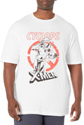 Marvel Classic Cyclops Red White Black Men's Tops Short Sleeve Tee Shirt T-Shirt | US Viral Style