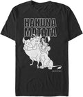 Disney Men's Lion King Monochrome Hakuna Matata Graphic Apparel | Trending 2025