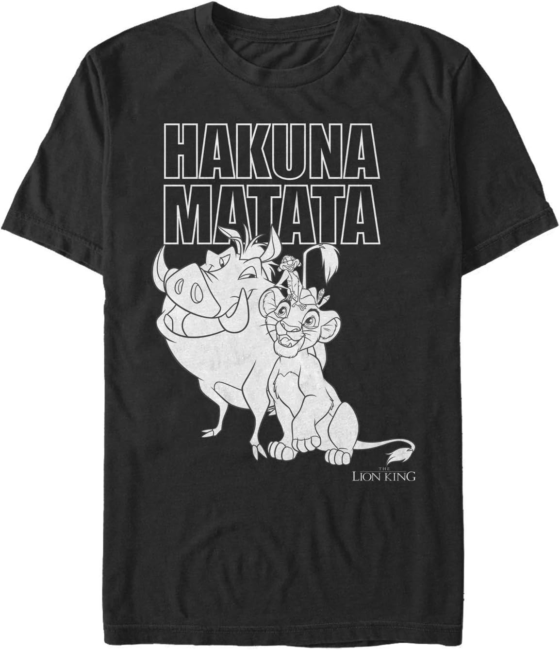 Disney Men's Lion King Monochrome Hakuna Matata Graphic Apparel | Trending 2025