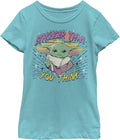Fifth Sun Kids Star Wars Mandalorian Stronger Than You Think Girls Short Sleeve Tee Shirt T-Shirt | US Viral Style