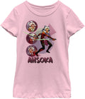 Fifth Sun Star Wars Forces of Destiny Ahsoka Circles Girls Short Sleeve Tee Shirt T-Shirt | Premium Quality