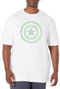 Marvel Big & Tall Classic Clover Shield Men's Tops Short Sleeve Tee Shirt T-Shirt | Trending 2025