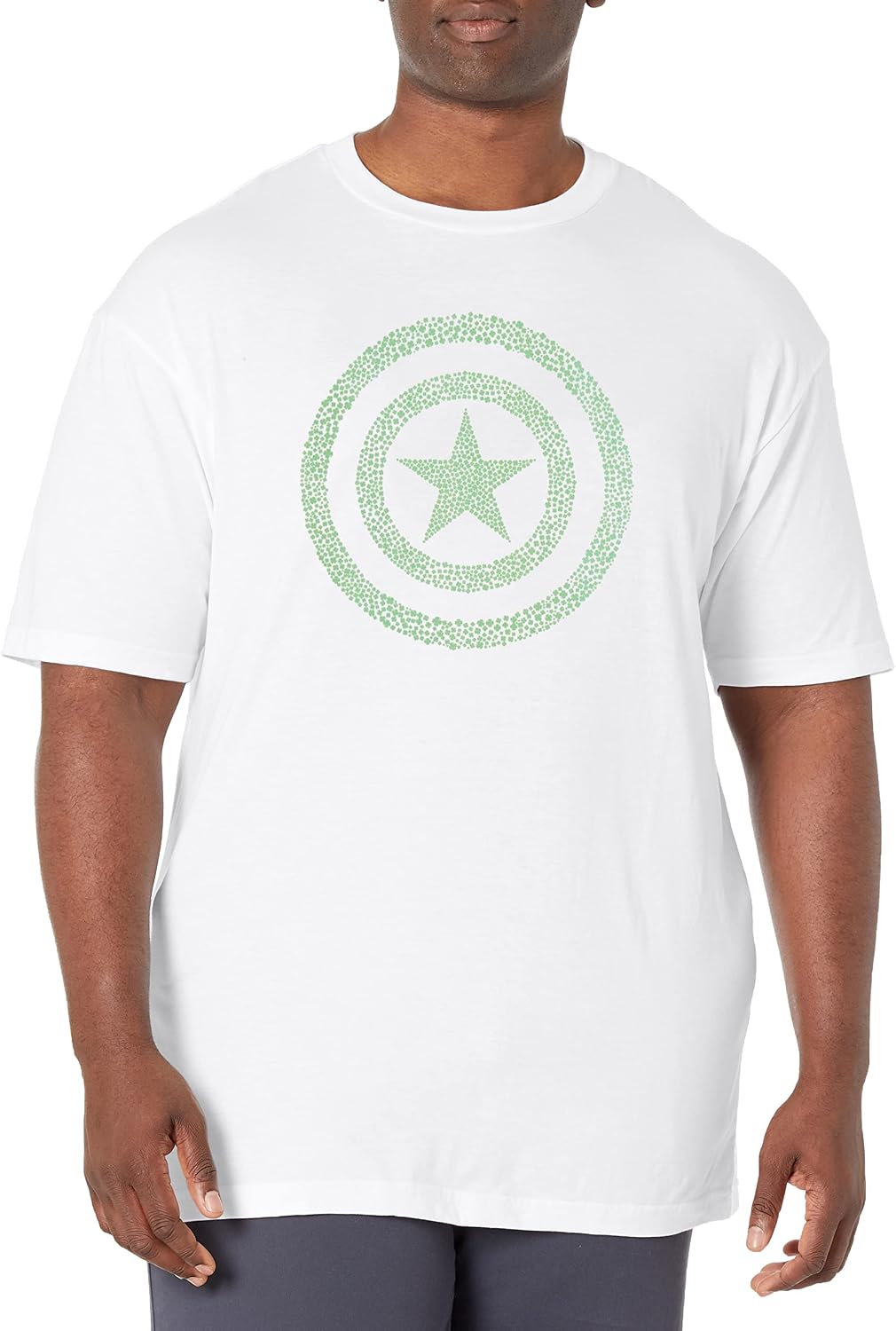 Marvel Big & Tall Classic Clover Shield Men's Tops Short Sleeve Tee Shirt T-Shirt | Trending 2025