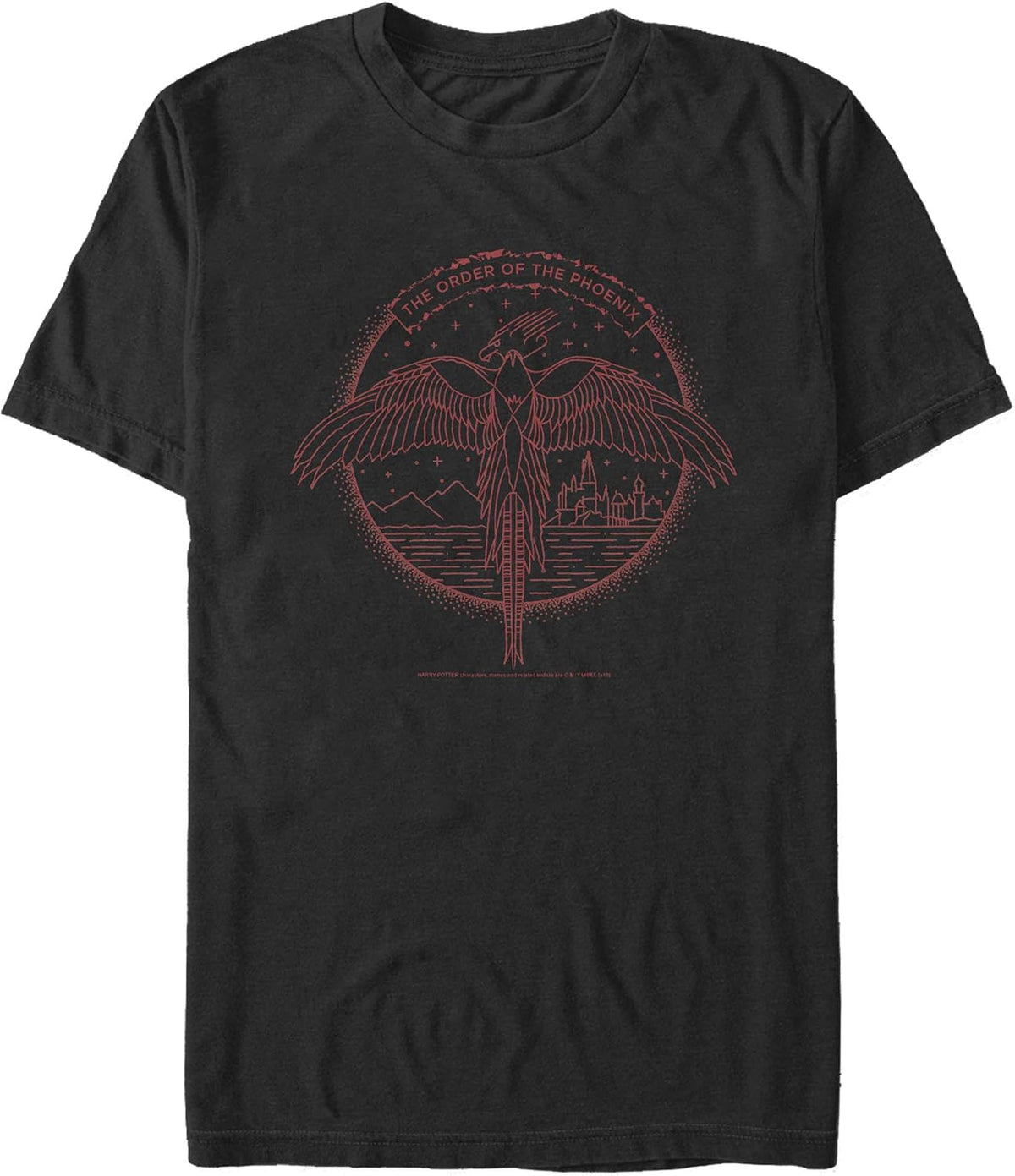 Harry Potter Men's Phoenix Line Art Apparel | Best Seller
