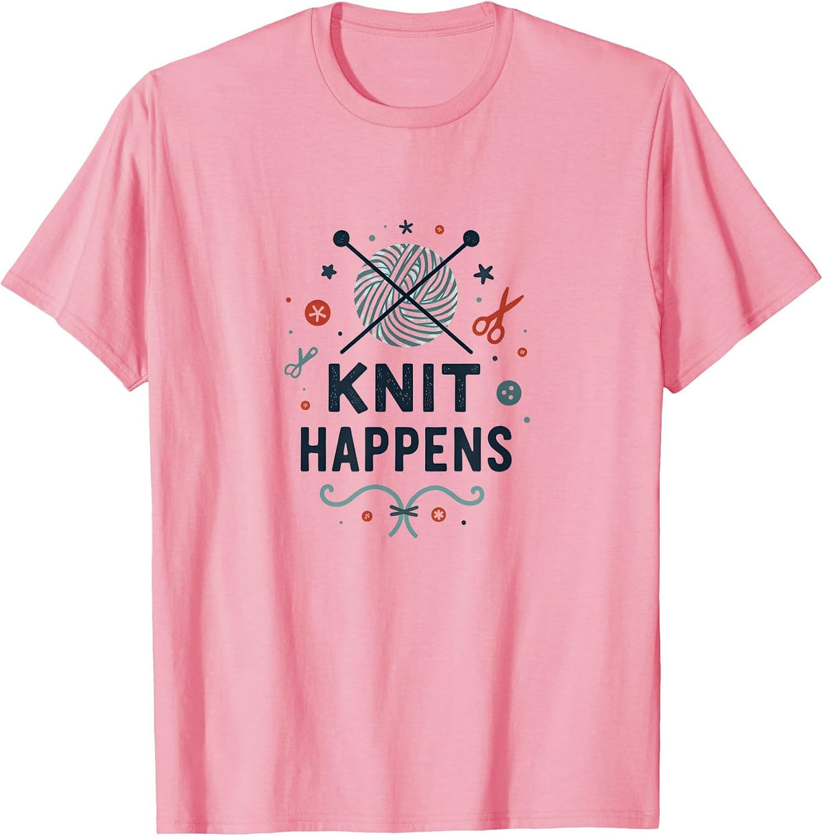 Knit Happens Cozy Crafting Humor for Yarn Lovers Yarn Supply | Premium Quality | Customer Favorite