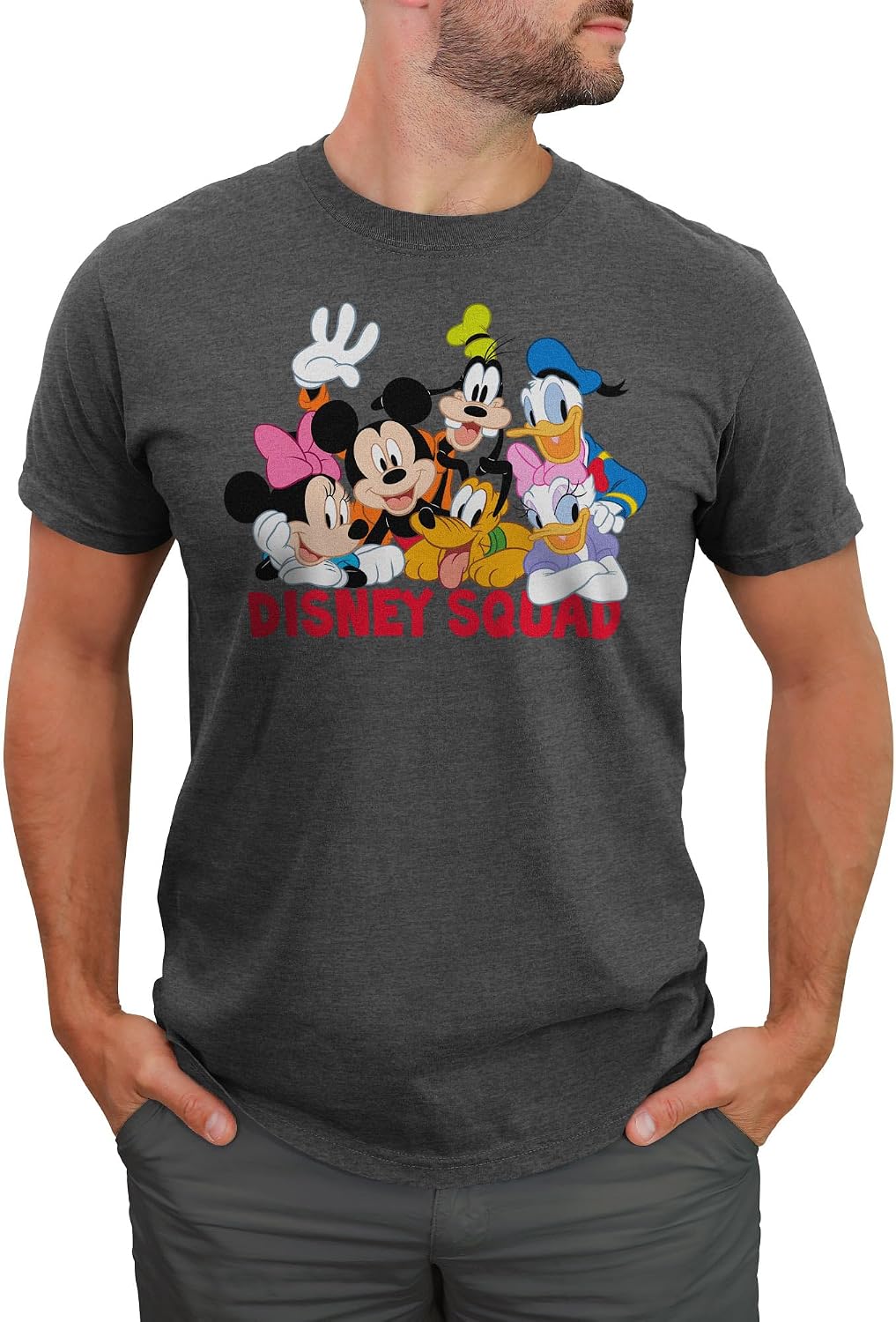 Disney Big & Tall Classic Mickey Squad Men's Tops Short Sleeve Tee Shirt T-Shirt | Aesthetic Streetwear