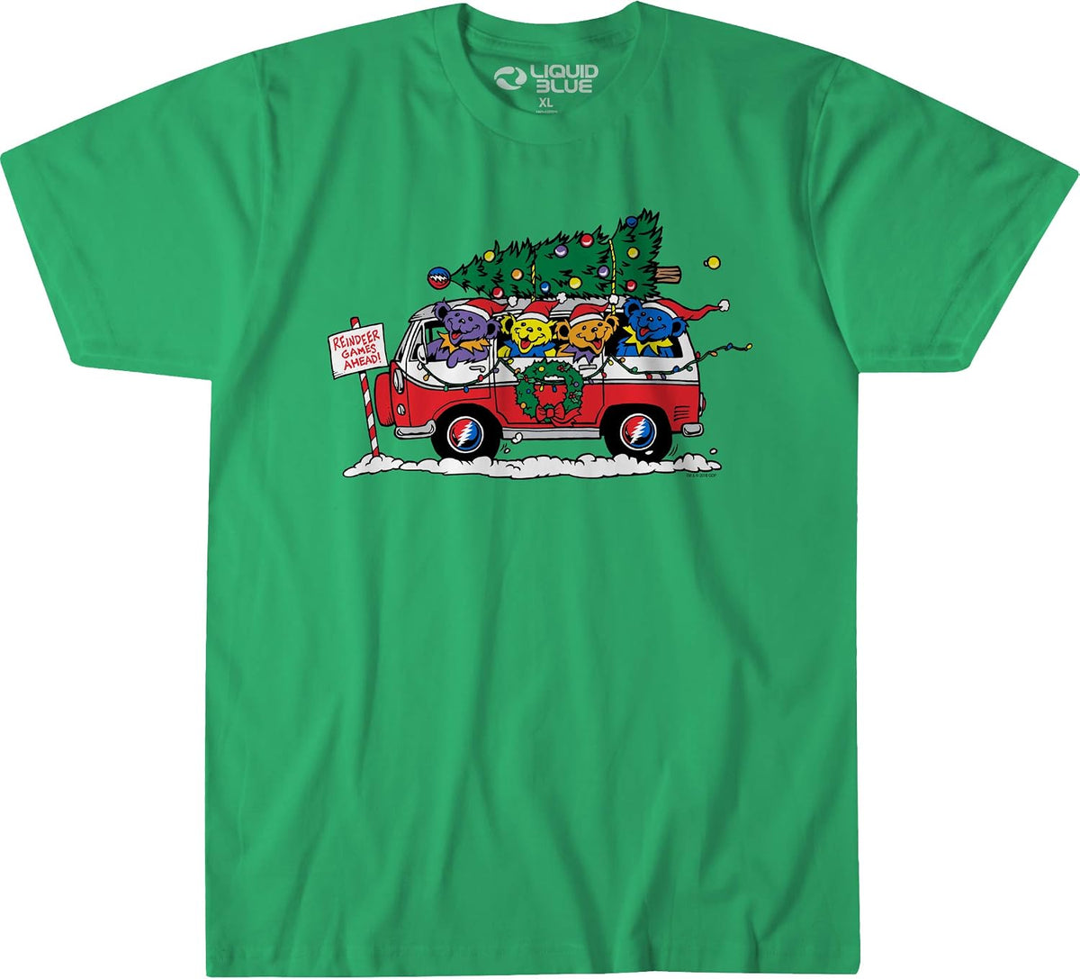 Liquid Blue Unisex-Adult Standard Grateful Dead Steal Your Christmas Tree Apparel | US Viral Style