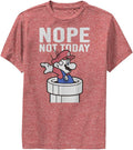 Nintendo Kids Nope Not Today Boys Short Sleeve Tee Shirt T-Shirt | Premium Quality