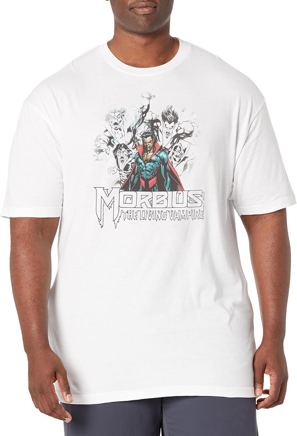 Marvel Big & Tall Universe Vampire Sketch Men's Tops Short Sleeve Tee Shirt T-Shirt | Aesthetic Streetwear