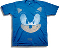 SEGA Boys' Little Sonic The Hedgehog Big Face Short Sleeve Tshirt T-Shirt | Premium Quality