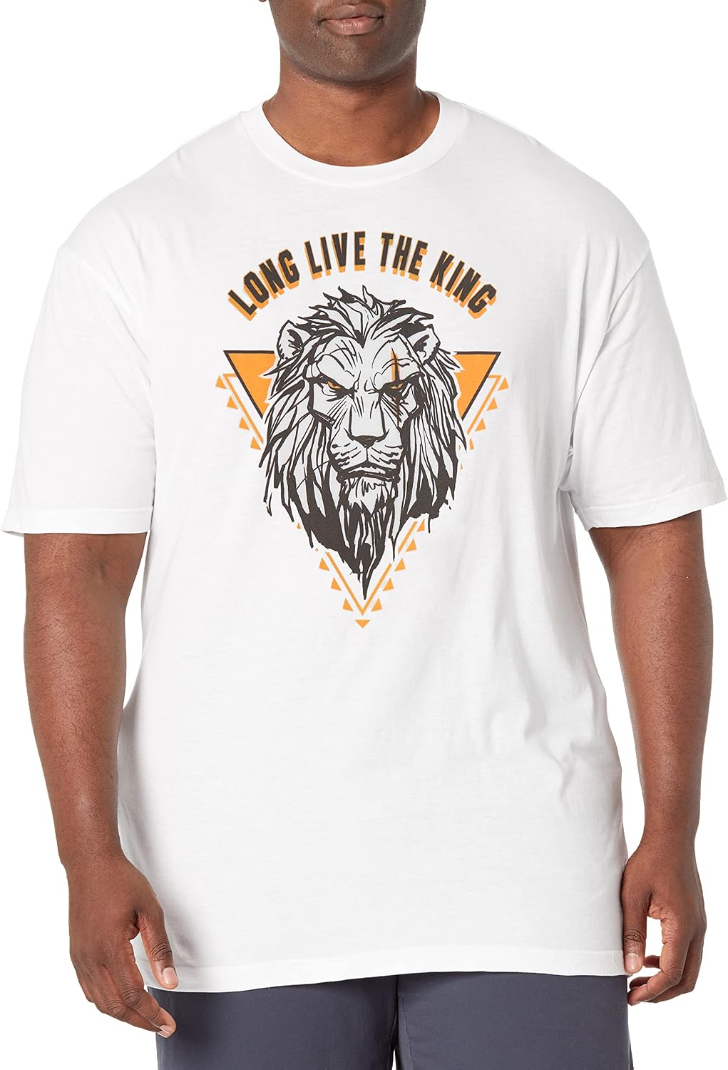 Disney Big & Tall Lion Long Live The King Scar Men's Tops Short Sleeve Tee Shirt T-Shirt | Aesthetic Streetwear