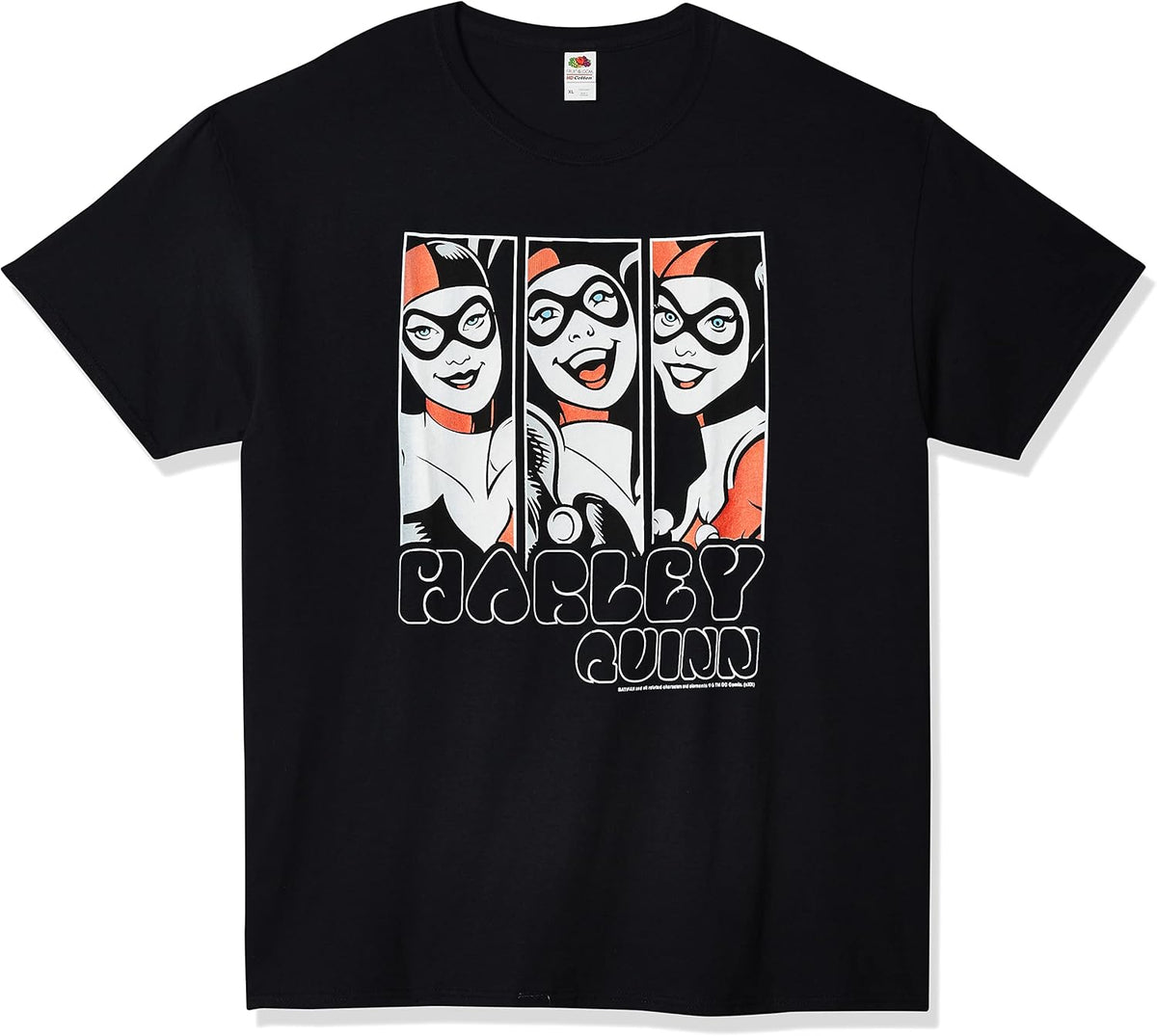 Warner Brothers Big & Tall Batman Quinn Three Up Men's Tops Long Sleeve Tee Shirt, Black, Large T-Shirt | Aesthetic S...