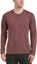 Mills Supply Men's Triblend Long Sleeve Crew Neck T-Shirt, Dark Violet, Small T-Shirt | US Viral Style