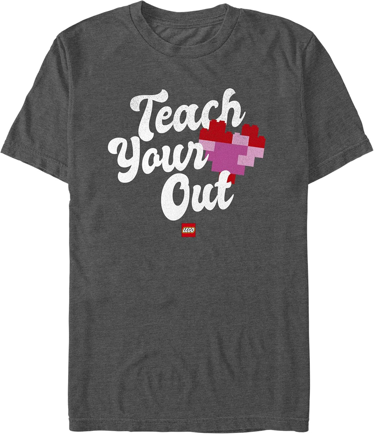 Fifth Sun Lego Iconic Teach Your Heart Out Young Men's Short Sleeve Tee Shirt T-Shirt | Aesthetic Streetwear
