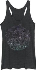 Disney Women's Alice in Wonderland Tea Time Line Tri-Blend Racerback Layering Tank Tank Top | Best Seller