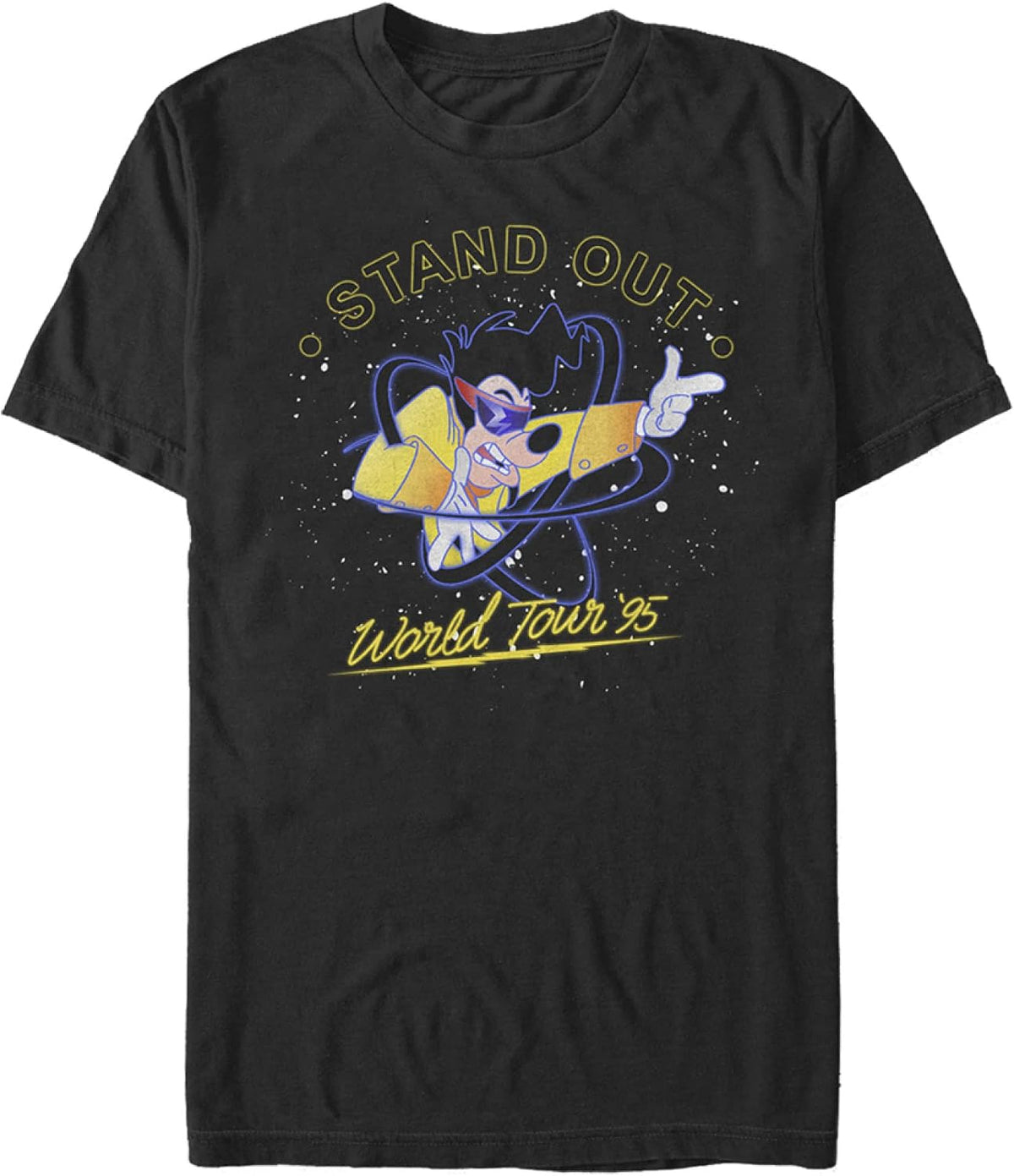 Disney Big & Tall Goofy Movie Above The Crowd Men's Tops Short Sleeve Tee Shirt T-Shirt | US Viral Style