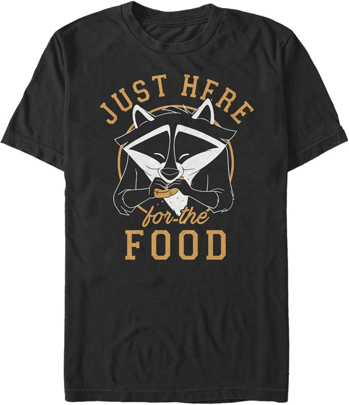 Disney Big & Tall Princesses Meeko Here for Food Men's Tops Short Sleeve Tee Shirt T-Shirt | Aesthetic Streetwear
