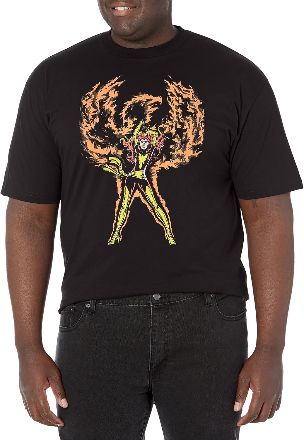 Marvel Big & Tall Classic Phoenix Rises Men's Tops Short Sleeve Tee Shirt T-Shirt | Trending 2025