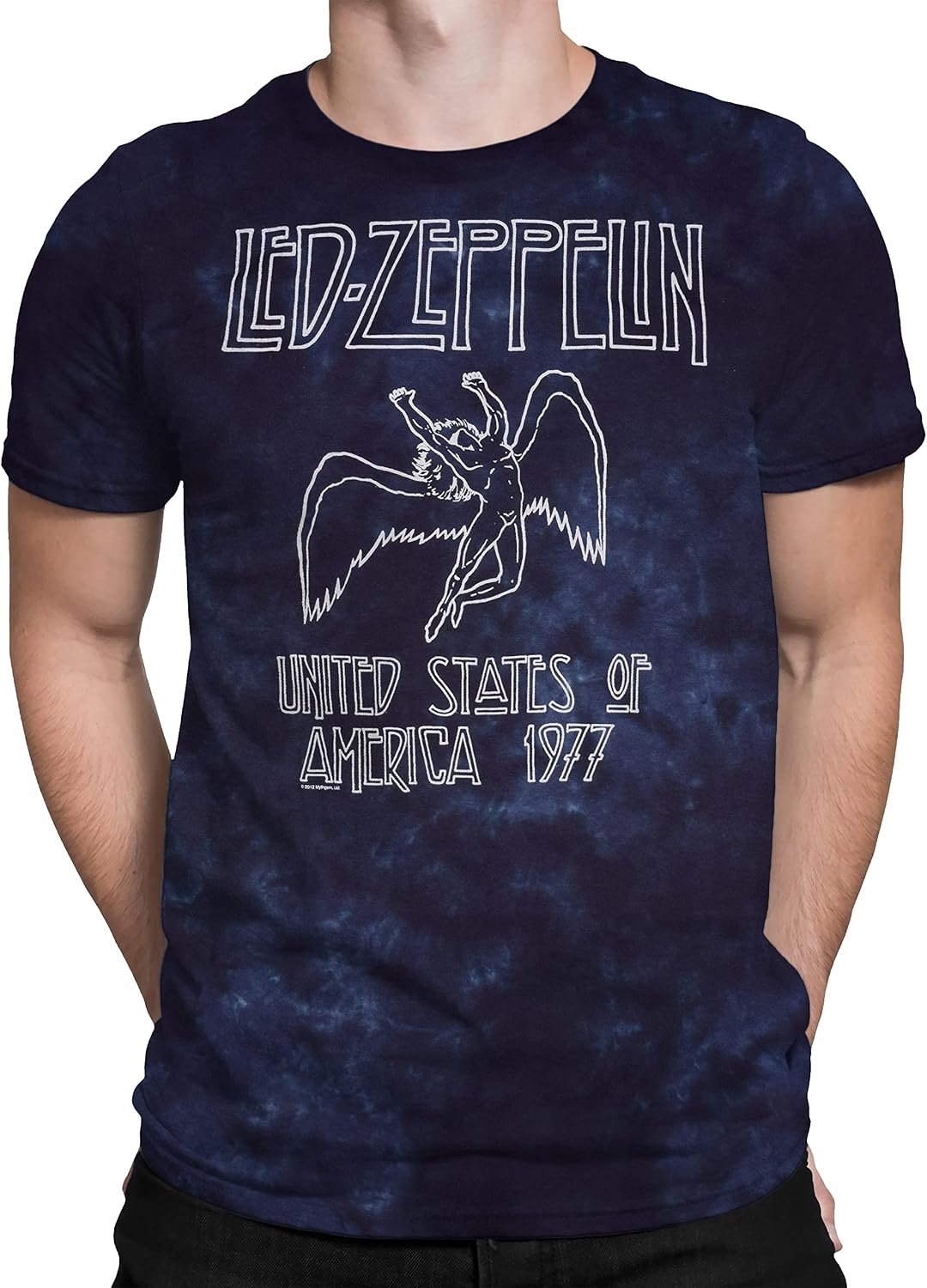 Liquid Blue Men's Led Zeppelin USA Tour '77 Apparel | Trending 2025