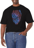 Marvel Big & Tall Classic Panthermask Tie-dye Men's Tops Short Sleeve Tee Shirt T-Shirt | Trending 2025