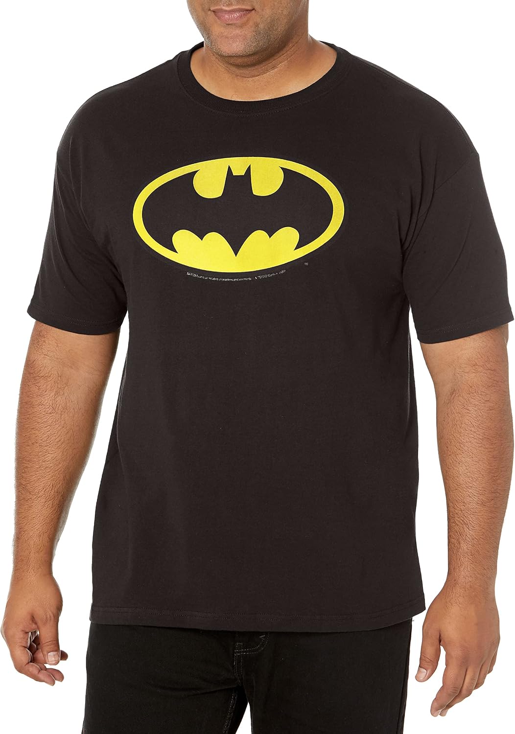 DC Comics Men's Batman Basic Logo Black Apparel | Premium Quality